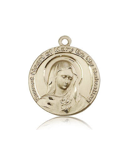 Mary Medal, 14 Karat Gold - 14 KT Yellow Gold