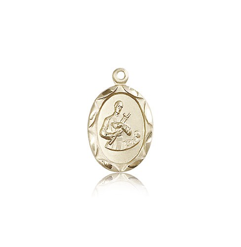 St. Gerard Medal, 14 Karat Gold - 14 KT Yellow Gold