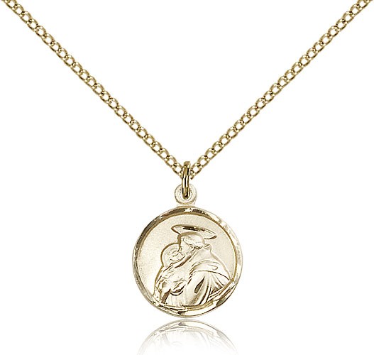 St. Anthony Medal, Gold Filled - Gold-tone
