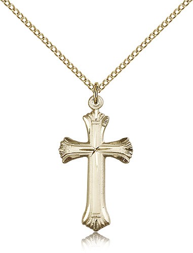 Cross Pendant, Gold Filled - Gold-tone