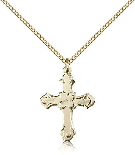 Cross Pendant, Gold Filled - Gold-tone