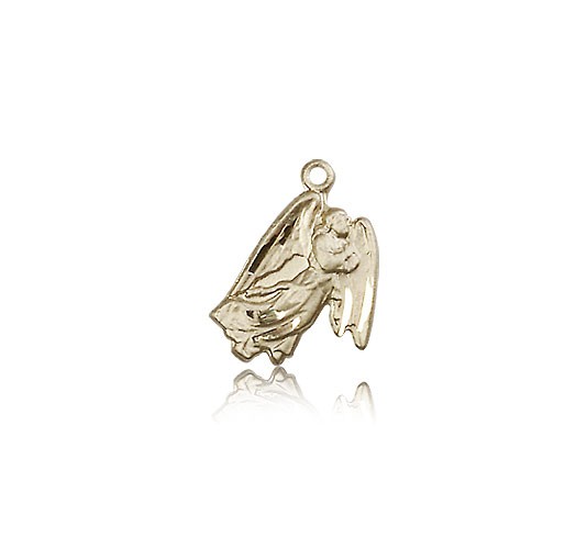 Guardian Angel Medal, 14 Karat Gold - 14 KT Yellow Gold