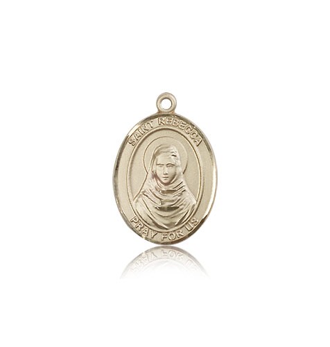 St. Rebecca Medal, 14 Karat Gold, Medium - 14 KT Yellow Gold