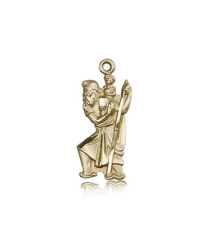 St. Christopher Medal, 14 Karat Gold - 14 KT Yellow Gold