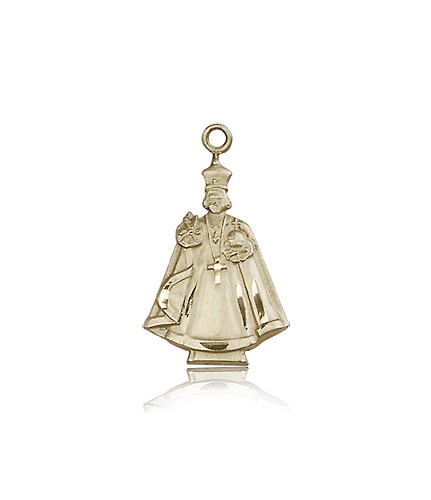 Infant Figure Medal, 14 Karat Gold - 14 KT Yellow Gold