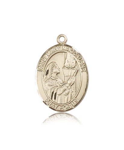 St. Mary Magdalene Medal, 14 Karat Gold, Large - 14 KT Yellow Gold