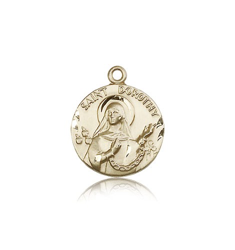 St. Dorothy Medal, 14 Karat Gold - 14 KT Yellow Gold