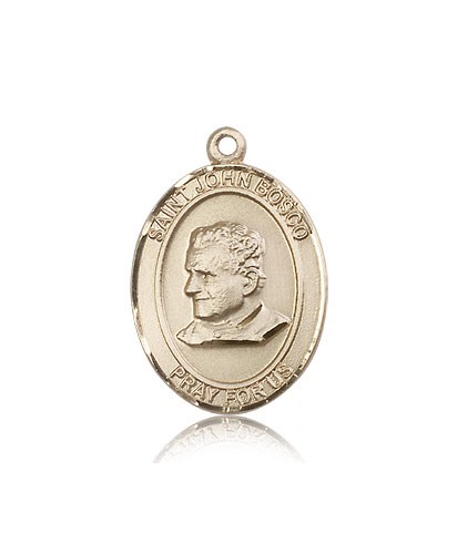 St. John Bosco Medal, 14 Karat Gold, Large - 14 KT Yellow Gold