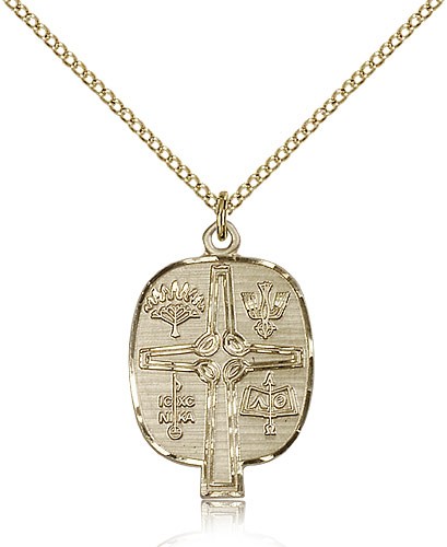 Presbyterian Medal, Gold Filled - Gold-tone