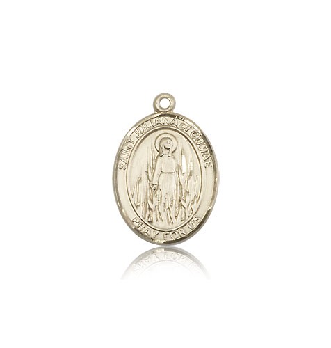 St. Juliana Medal, 14 Karat Gold, Medium - 14 KT Yellow Gold