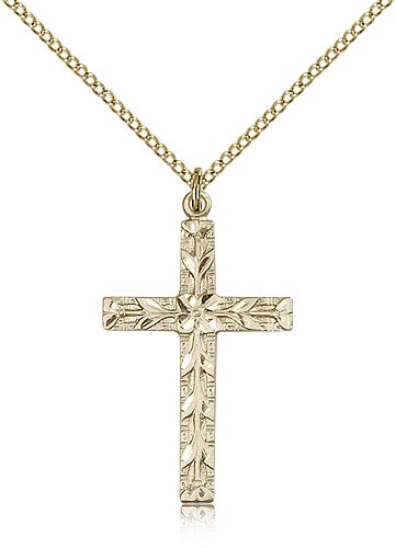 Cross Pendant, Gold Filled - Gold-tone