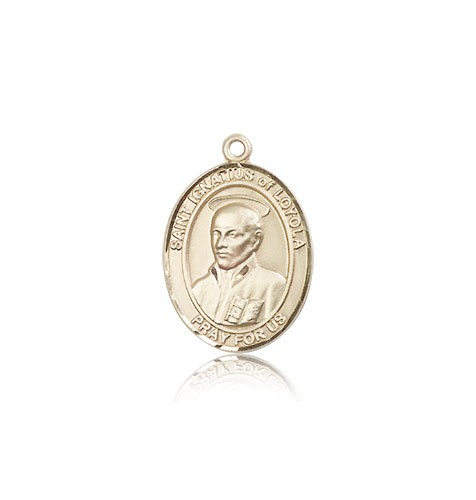 St. Ignatius of Loyola Medal, 14 Karat Gold, Medium - 14 KT Yellow Gold