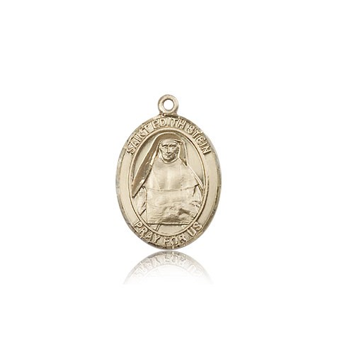 St. Edith Stein Medal, 14 Karat Gold, Medium - 14 KT Yellow Gold