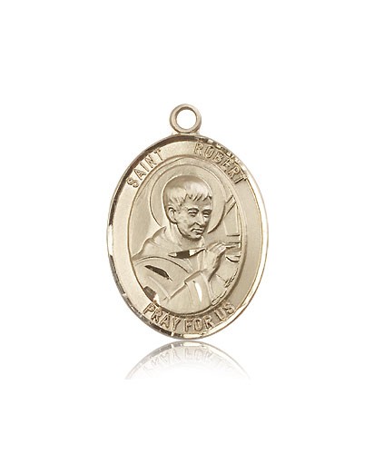 St. Robert Bellarmine Medal, 14 Karat Gold, Large - 14 KT Yellow Gold