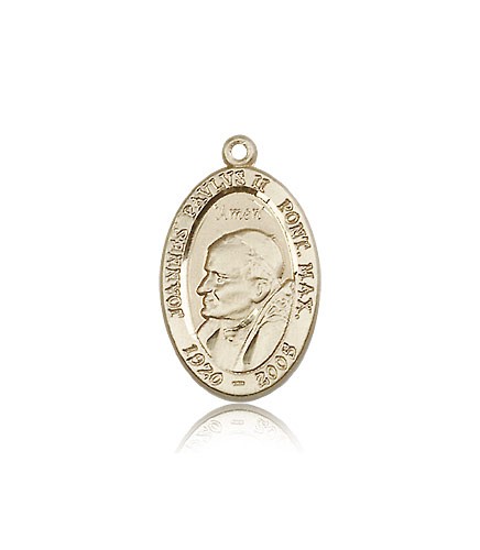 Pope John Paul II Medal, 14 Karat Gold - 14 KT Yellow Gold
