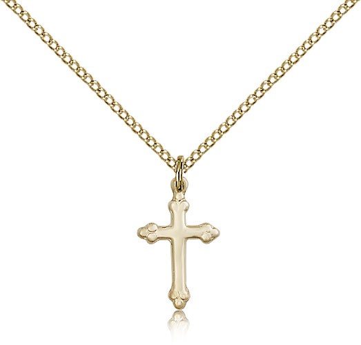 Cross Pendant, Gold Filled - Gold-tone