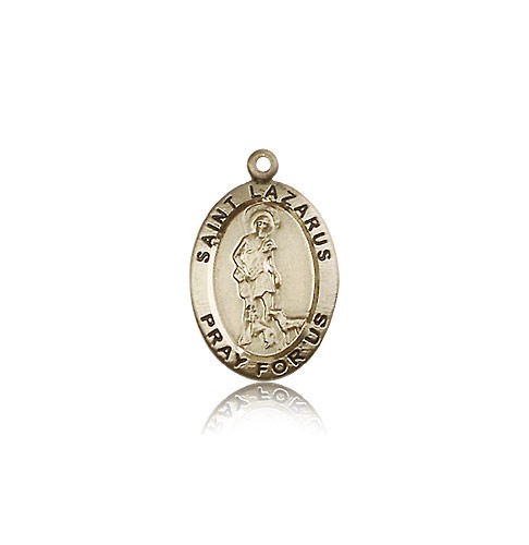 St. Lazarus Medal, 14 Karat Gold - 14 KT Yellow Gold