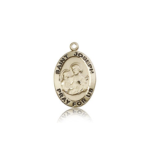 St. Joseph Medal, 14 Karat Gold - 14 KT Yellow Gold