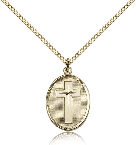 Cross Pendant, Gold Filled - Gold-tone