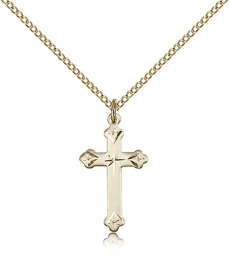 Cross Pendant, Gold Filled - Gold-tone