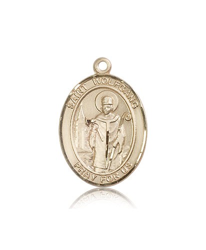 St. Wolfgang Medal, 14 Karat Gold, Large - 14 KT Yellow Gold