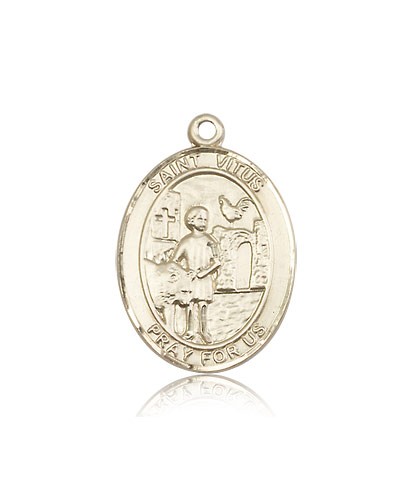 St. Vitus Medal, 14 Karat Gold, Large - 14 KT Yellow Gold