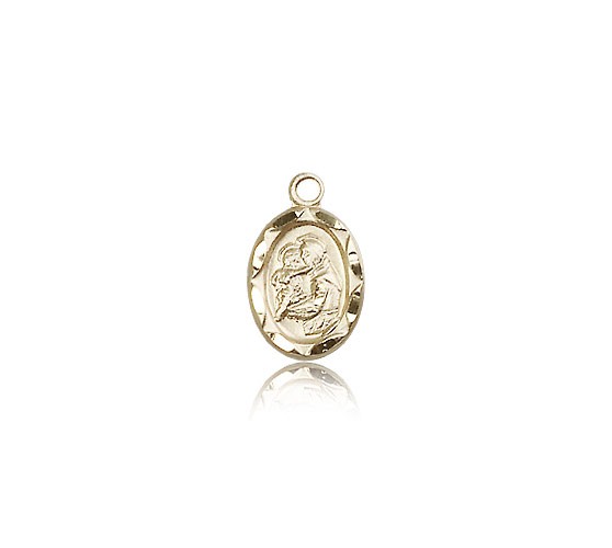 St. Anthony Medal, 14 Karat Gold - 14 KT Yellow Gold