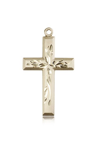 Cross Pendant, 14 Karat Gold - 14 KT Yellow Gold