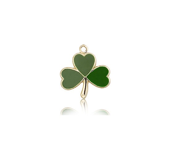 Shamrock Medal, 14 Karat Gold - 14 KT Yellow Gold