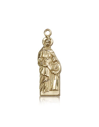 St. Ann Medal, 14 Karat Gold - 14 KT Yellow Gold