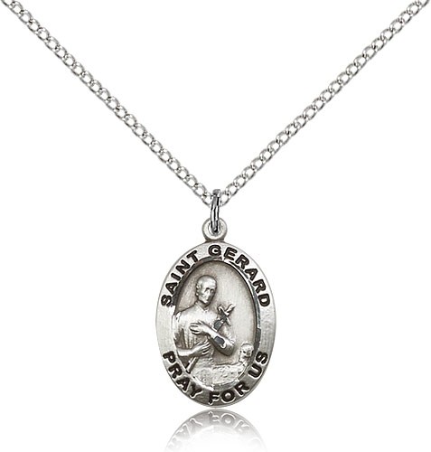 St. Gerard Majella Medal, Sterling Silver - Sterling Silver