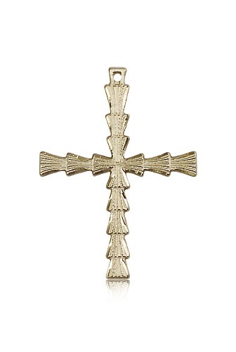 Cross Pendant, 14 Karat Gold - 14 KT Yellow Gold