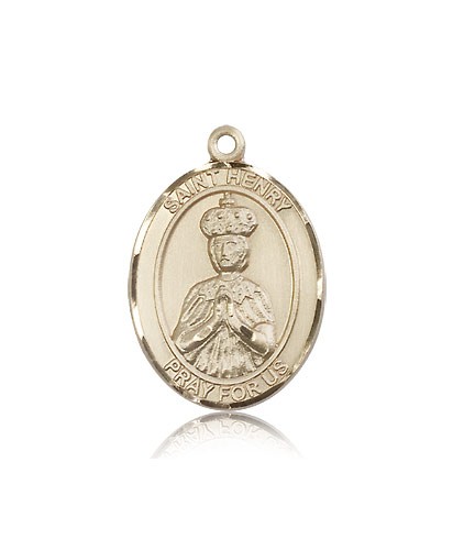 St. Henry II Medal, 14 Karat Gold, Large - 14 KT Yellow Gold