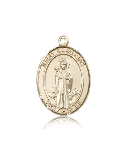 St. Barnabas Medal, 14 Karat Gold, Large - 14 KT Yellow Gold