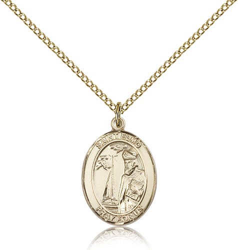 St. Elmo Medal, Gold Filled, Medium - Gold-tone