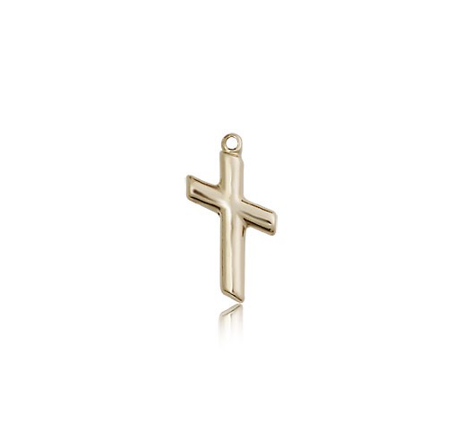 Cross Pendant, 14 Karat Gold - 14 KT Yellow Gold