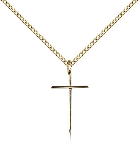 Cross Pendant, Gold Filled - Gold-tone