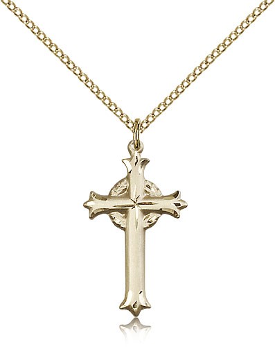 Cross Pendant, Gold Filled - Gold-tone