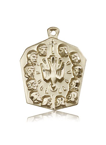 Apostles Medal, 14 Karat Gold - 14 KT Yellow Gold