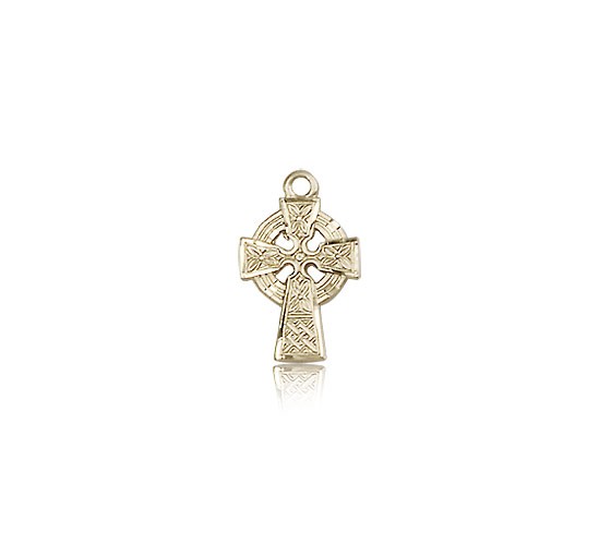 Celtic Cross Pendant, 14 Karat Gold - 14 KT Yellow Gold