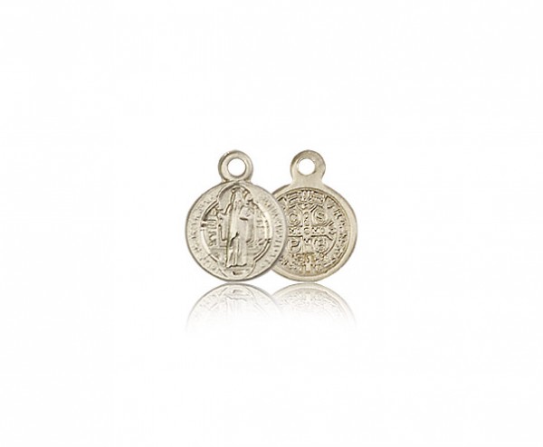 St. Benedict Medal, 14 Karat Gold - 14 KT Yellow Gold