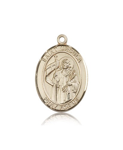 St. Ursula Medal, 14 Karat Gold, Large - 14 KT Yellow Gold