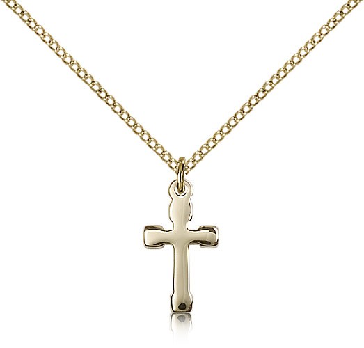 Cross Pendant, Gold Filled - Gold-tone