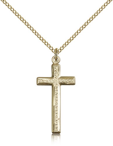 Cross Pendant, Gold Filled - Gold-tone