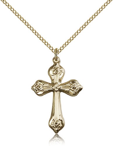 Cross Pendant, Gold Filled - Gold-tone