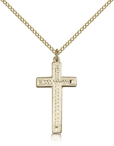 Cross Pendant, Gold Filled - Gold-tone