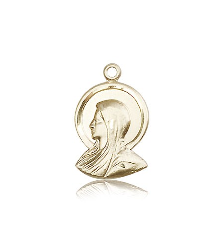 Madonna Medal, 14 Karat Gold - 14 KT Yellow Gold