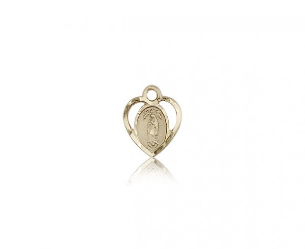 Our Lady of Guadalupe Medal, 14 Karat Gold - 14 KT Yellow Gold