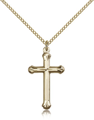 Cross Pendant, Gold Filled - Gold-tone