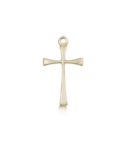 Maltese Cross Pendant, 14 Karat Gold - 14 KT Yellow Gold